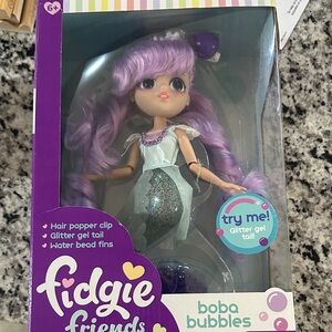 Boba Bubbles Doll with Purple Hair